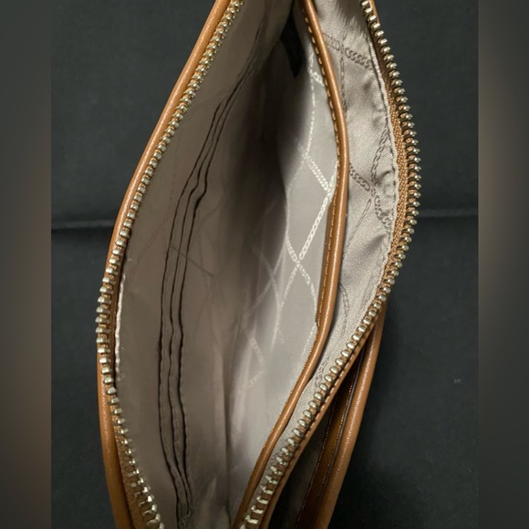 Michael Kors Large Rainbow Embellished Logo Canvas Pouch. - Picture 6 of 11